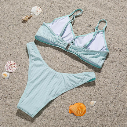 Swimsuit European and American style new steel tray gathers bikini swimsuit