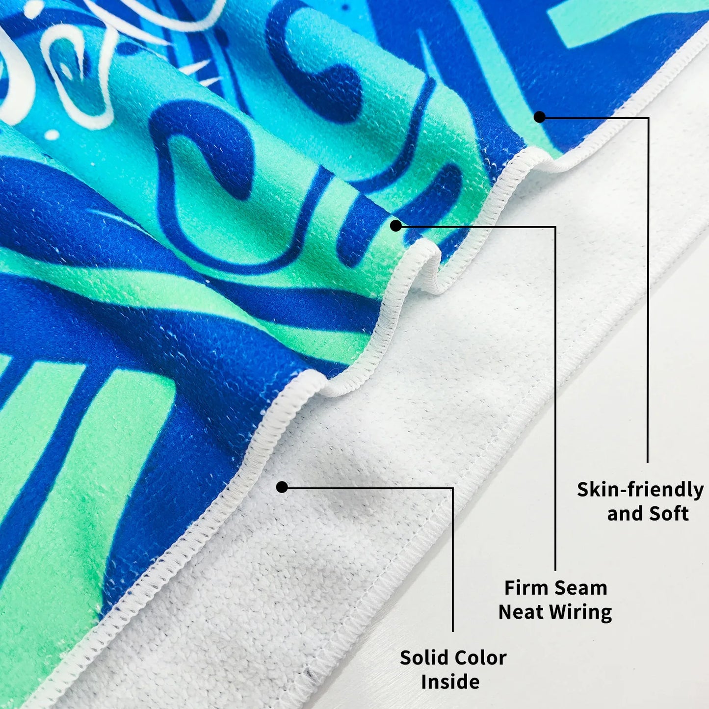 Microfiber Blanket Quick Drying Beach Towels Oversized Printing Towel Super Absorbent Pool Towel Blanket Boho Absorbent Towel