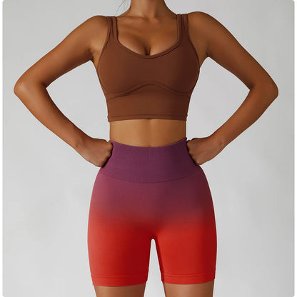 Summer Seamless High Waist Yoga Shorts Butt Lift Cycling Shorts Gym Shorts Women Pants Breathable Tie-dye Sports Leggings Women