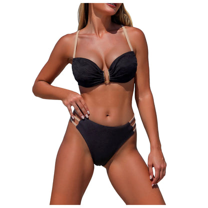 Push Up Bikinis Two Piece Swimsuits Women Bikini Sets Summer Swimwear Female Tankini Brazilian Bathing Suit Beach Wear