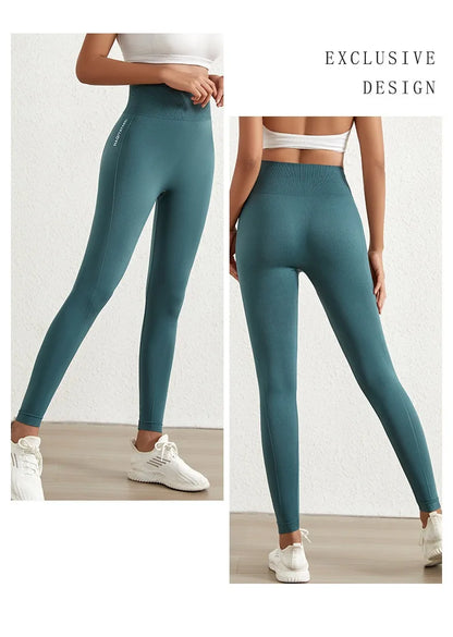 Aiithuug Printed Yoga Leggings Women's Quick Drying Butt Lifter Leggings Seamless High Waisted Tight Hem Workout Fitness Pilates