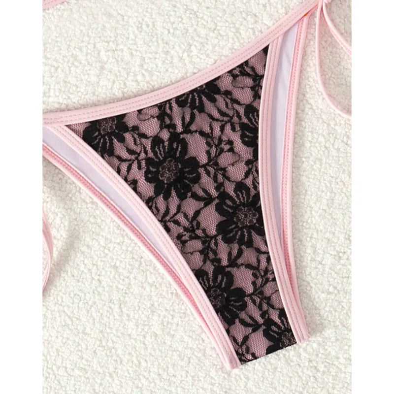 Bikinis Lace Swimsuits Women Swimwear Push Up Female Beach Swimming Wear Bathing Suits Brazilian Bikini Set Pool Bather