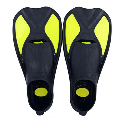 Diving Fins Swimming Training Fins Professional Snorkeling Flippers Short Blade Flippers Leg Strength Building Swimming Flippers