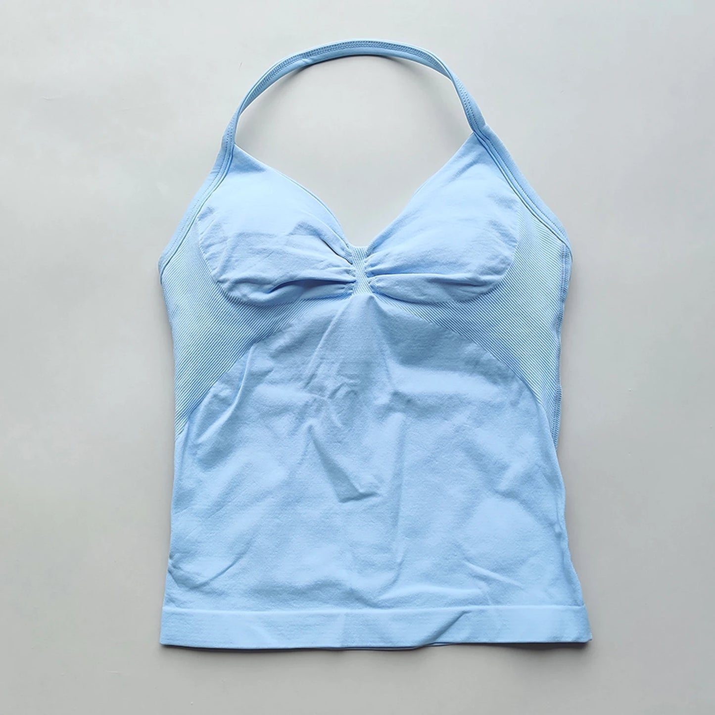 Longline Strappy Gym Tops Women's Sleeveless Workout Shirt  Gym Clothes  Scrunch Open Back Bra Running Yoga Tank Tops