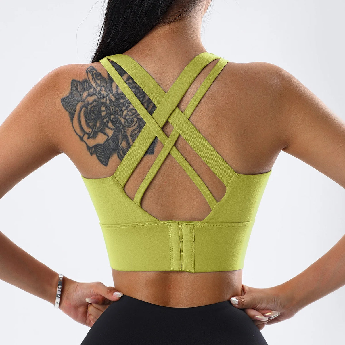 Sports Bra High Impact Sports Bras Criss Cross Back Full Support for Large Bust No Bounce Yoga Bra Bounce Control Crop