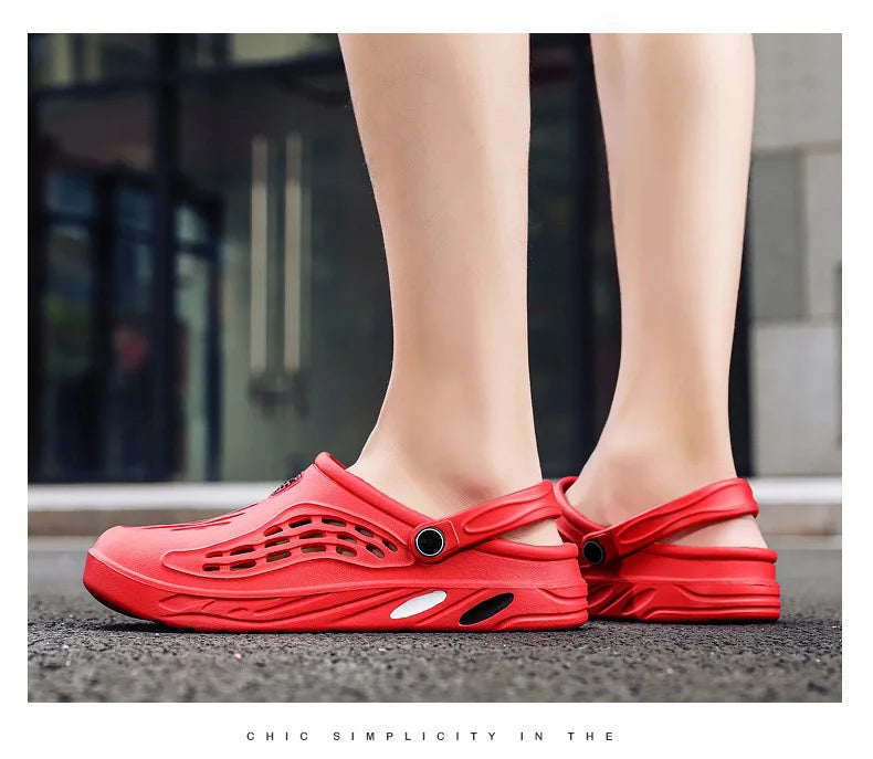Men Sandals Light EVA Men's Casual Shoes Hole Shoes Clogs Home Garden Outdoor Male Beach Flat Slippers Big Size 49