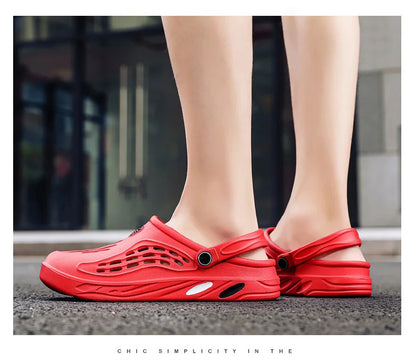 Men Sandals Light EVA Men's Casual Shoes Hole Shoes Clogs Home Garden Outdoor Male Beach Flat Slippers Big Size 49