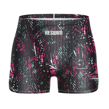 Men's Swim Jammer Swimsuit Athletic Training Racing Swimwear Swimming Trunks For Beach Tights Shorts Quick Dry Bathing Suit
