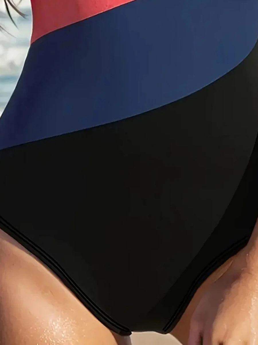 Large Plus Size One Shoulder One Piece Swimsuit Women Bodysuit Swimwear Female Bathers Bathing Swimming Swim Suit Beachwear