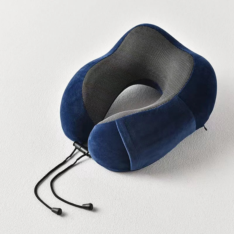 U Shaped Memory Foam Neck Pillows Soft Cervical Orthopedic Pillow Travel Essentials For Airplane Massage Neck Cushion