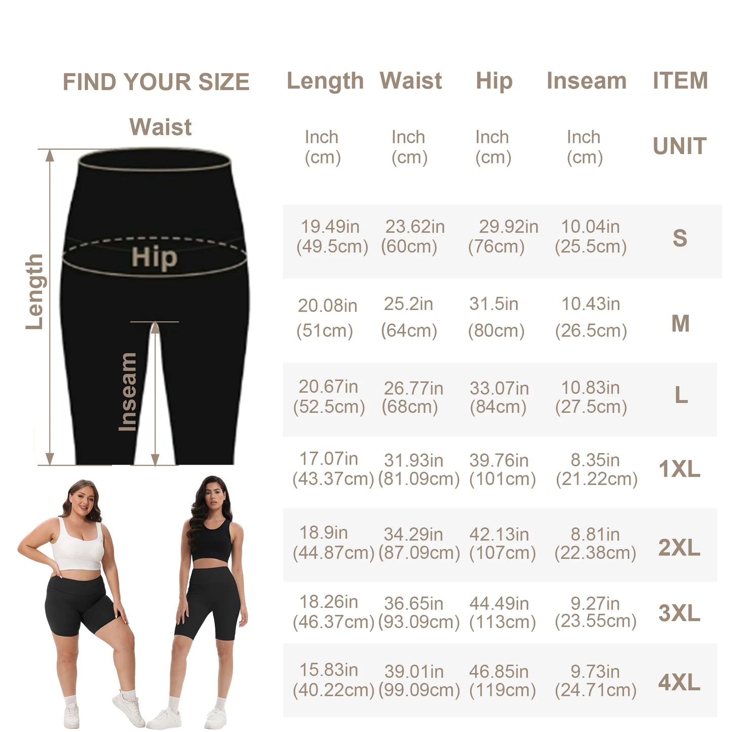 S-XXXL Bike Shorts Women High Waist 3 Pockets Workout Yoga Shorts Stretch Gym Fitness Comfort Ready to Wear Activewear Running Pants