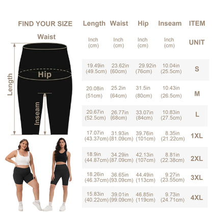 S-XXXL Bike Shorts Women High Waist 3 Pockets Workout Yoga Shorts Stretch Gym Fitness Comfort Ready to Wear Activewear Running Pants