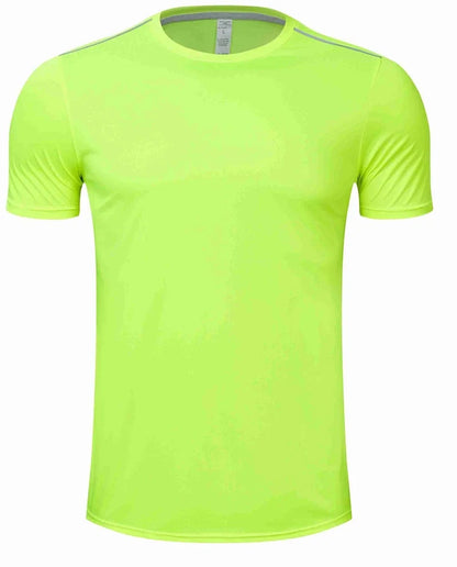 High quality spandex Men Women Kids Running T Shirt Quick Dry Fitness Shirt Training exercise Clothes Gym Sports Shirts Tops