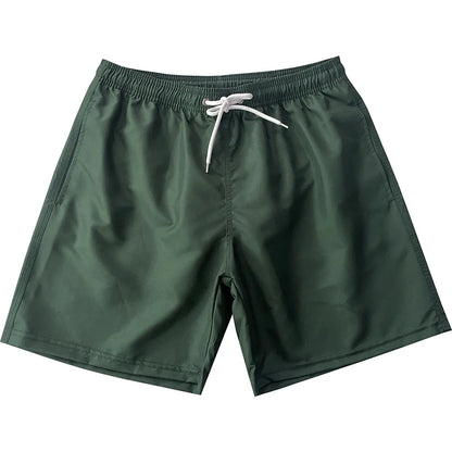 Men's Summer Low Waist Swim Trunks Quick Dry Breathable Beach Vacation Surfing Swimwear