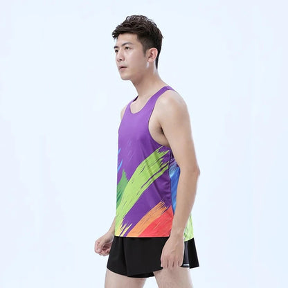 Adult Men Women Running Hiking Shirts Tight Gym Tank Top Fitness Marathon T-shirts Sport Exercise Basketball Vest Clothes