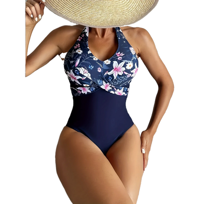 Push Up Swimwear Woman Bathing Suit Woman One Piece Swimsuit Women Floral Print Tummy Control High Waist Bodysuit Summer