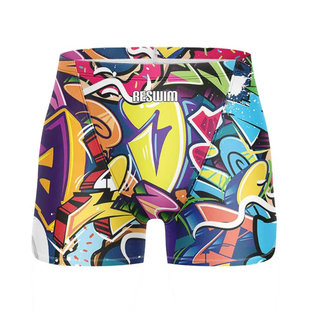 Men's Swim Shorts Swim Trunks Jammer Swimsuit Swimming Trunks Athletic Training Swimwear Boys Beach Surfing Tights Swimsuit