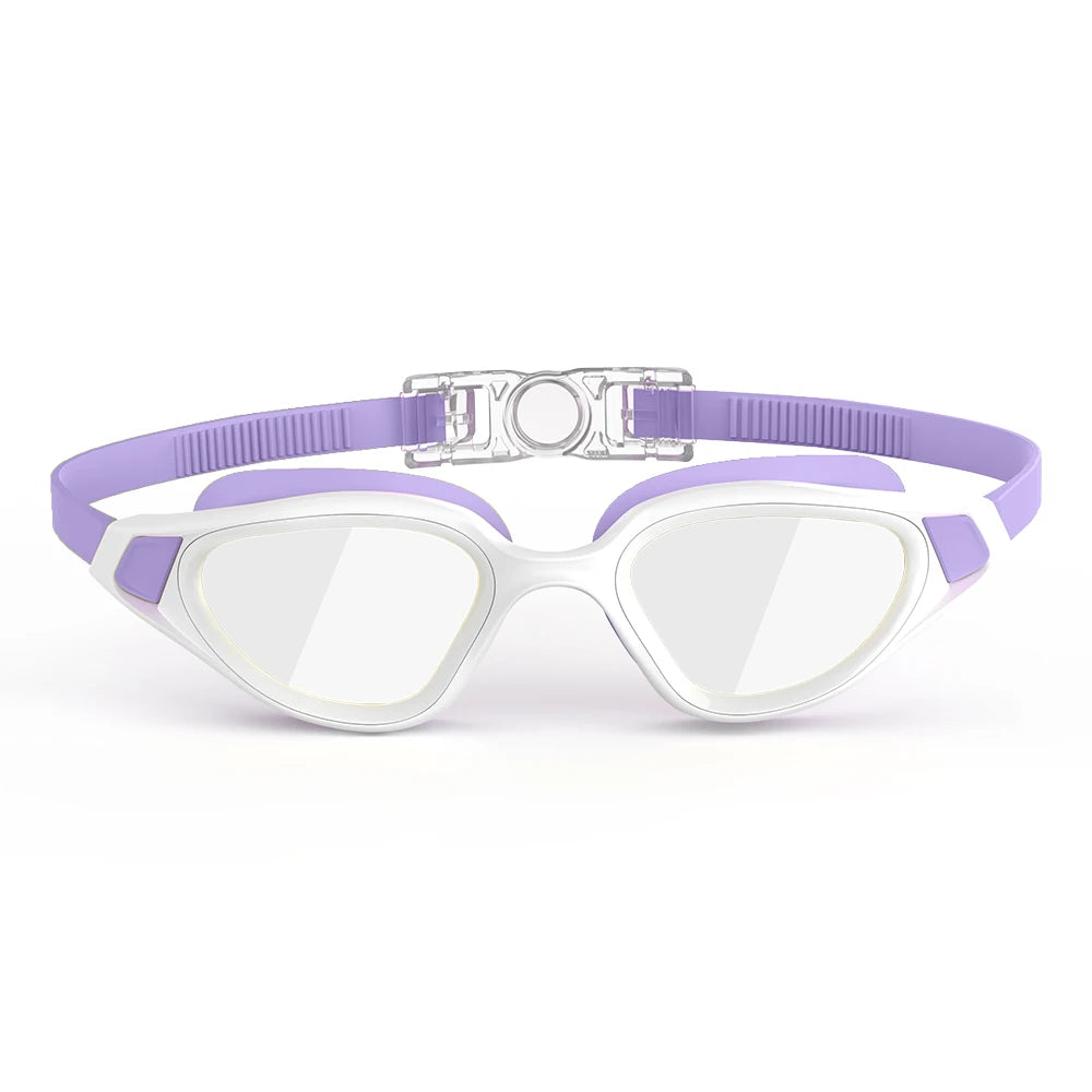 Professional Adult Anti-UV Swimming Goggles 180° Panoramic Electroplating Anti-Fog HD Lens Adjustable Silicone Swim Glasses