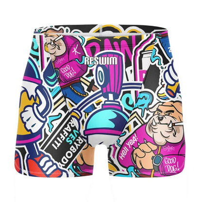 Swim Boxers Summer Swimming Trunks Men's Swim Jammer Surf Shorts Endurance Athletic Training Swimsuit Pants GYM Swimwear Beach Tights Shorts