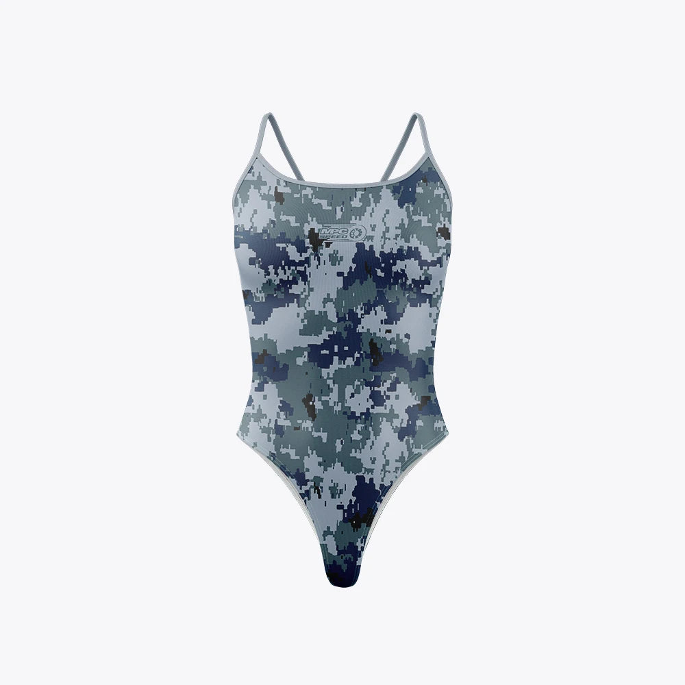 Women Swimsuit Bikini Sexy One-piece Comfortable Suit Swimwear Functional Training Triathlon V-shoulder Tight Swimming Clothing