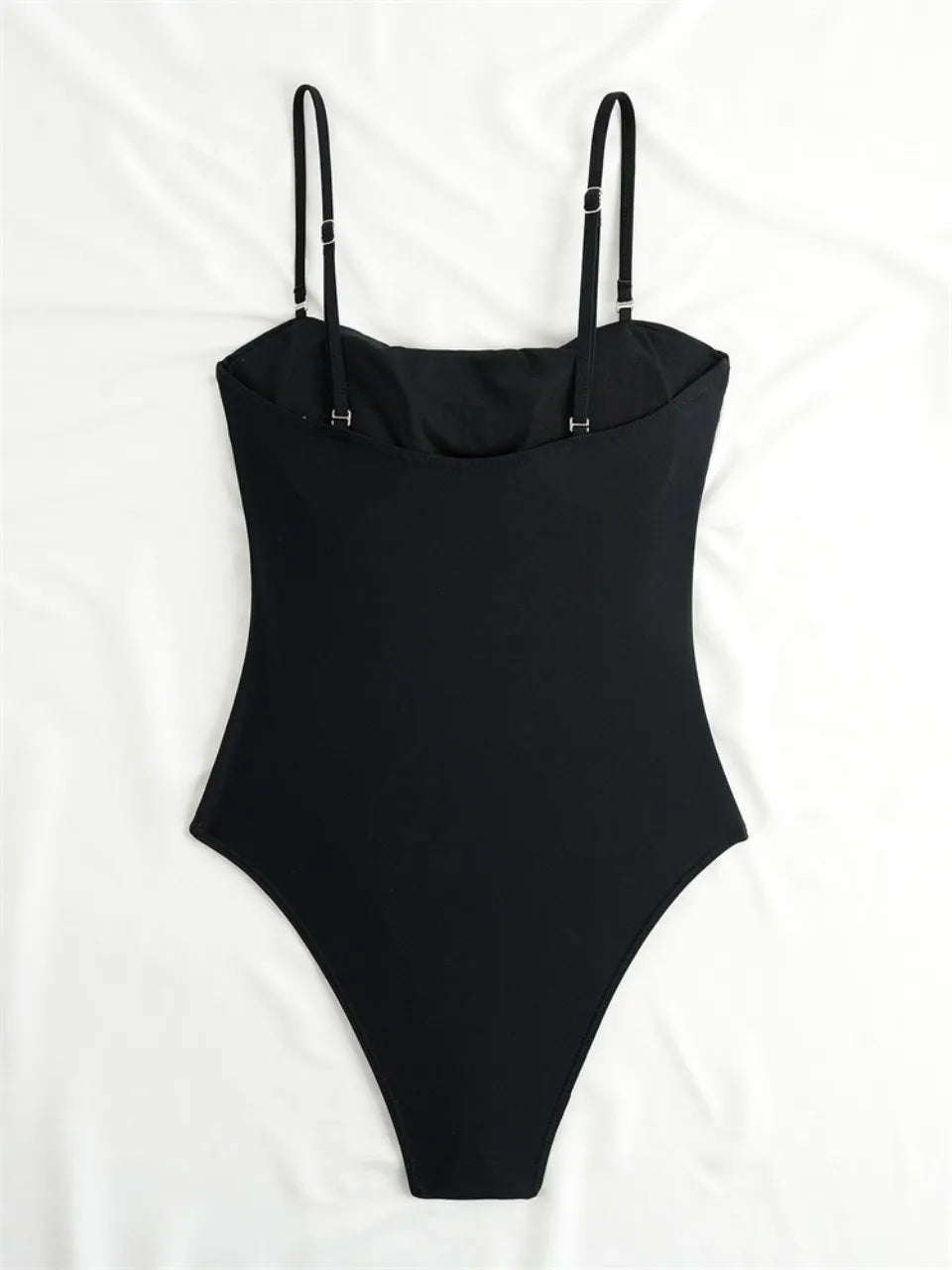 Strappy One Piece Swimsuit Women Swimwear Solid Bodysuit Bathers Bathing Swimming Swim Suit Female Summer Beachwear