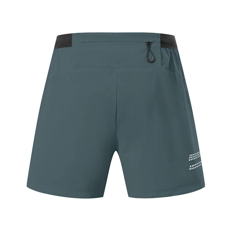 Double Layer Sport Fitness Shorts Men Quick Dry Breathable Exercise Training Running Basketall 2 In 1 Anti-Chafing Shorts
