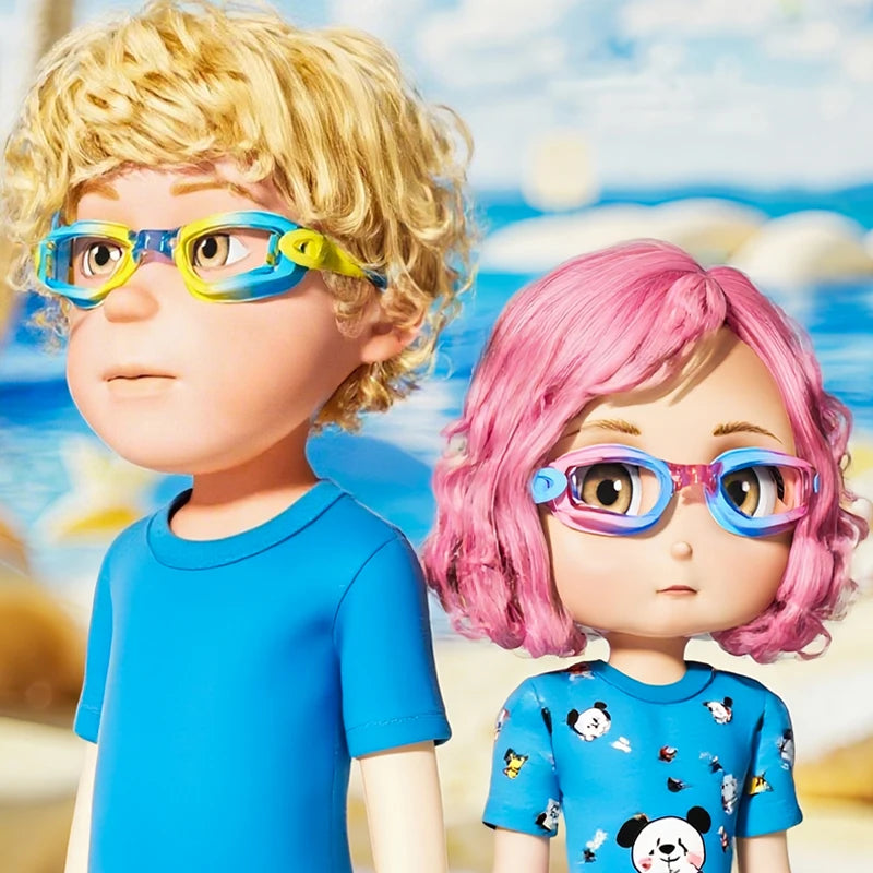 3-14 Years Kids' Swim Goggles: HD, Waterproof, Anti-Fog with UV Protection, Fits Boys & Girls ﻿