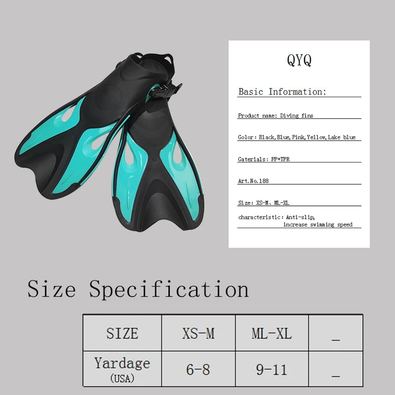 Frog Shoes Adult  Fins with Adjustable Buckles Open Heels Designed for Snorkeling Scuba  Diving