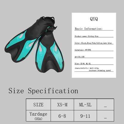 Frog Shoes Adult  Fins with Adjustable Buckles Open Heels Designed for Snorkeling Scuba  Diving