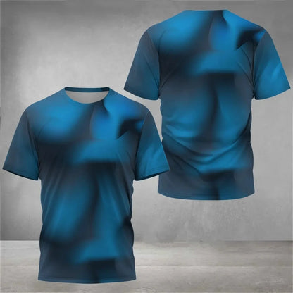 Gym T-Shirts Men's O-Neck Tennis Short Sleeve Male Breathable Fitness Outdoor Sports Tops Casual Running Badminton Sportswear