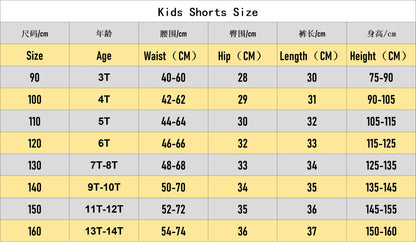 Children's Cartoon Beach Short Pants Summer Boys' Swimming Trunks Casual Funny Emojis Graphic Shorts Kids' Daily Loose Wear