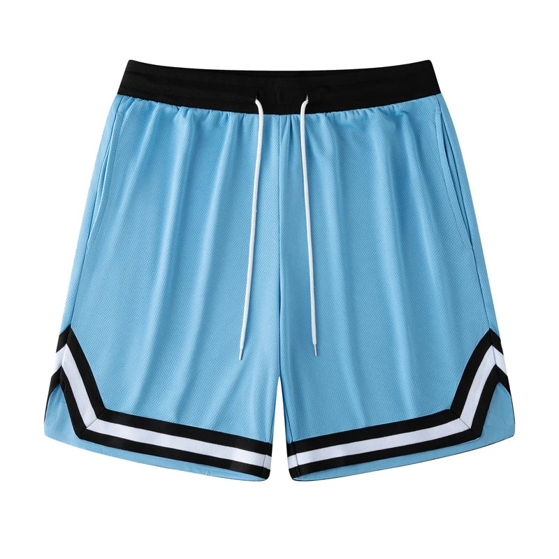 Simple Striped Graphic Beach Shorts For Men Casual Oversized Shorts
