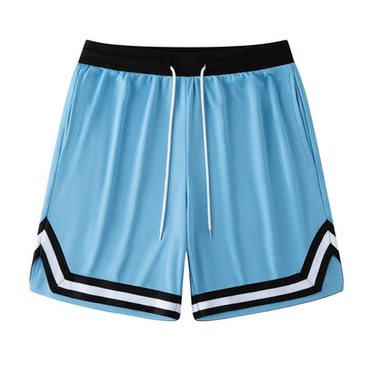 Simple Striped Graphic Beach Shorts For Men Casual Oversized Shorts