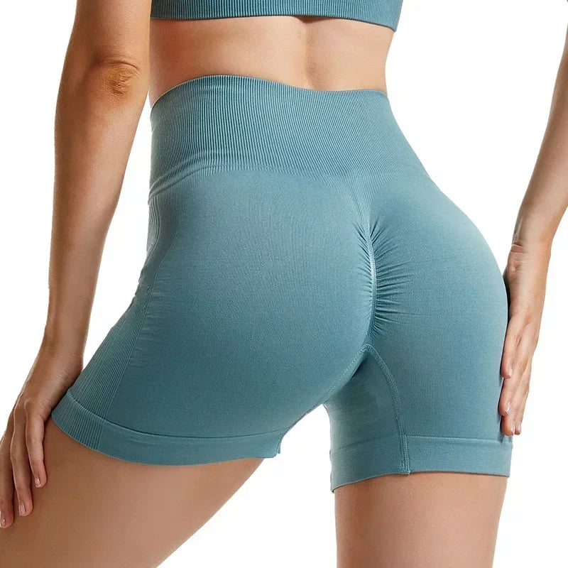 Sports Bra and Shorts Set Women Deep U-neck Push Up Gym Jogging Yoga Fitness Shockproof Vest Crop Tops Female Sport Bras Set for Women