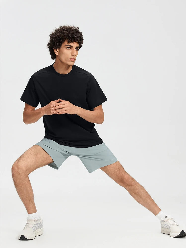 Men's Athletic Running Shorts Gym Workout Shorts Quick Dry Lightweight Liner less Work Shorts Sports Exercise Tennis