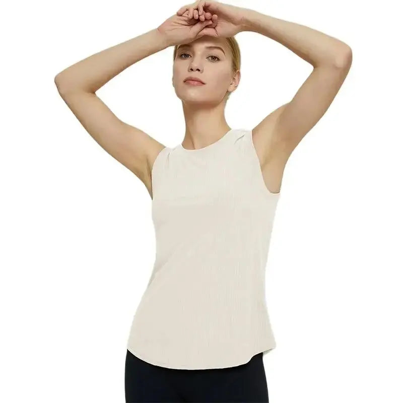 Women Athletic Fitness Sport Yoga Vest Sleeveless Racerback Workout Tank Tops for Women,Gym Running Training Yoga Shirts