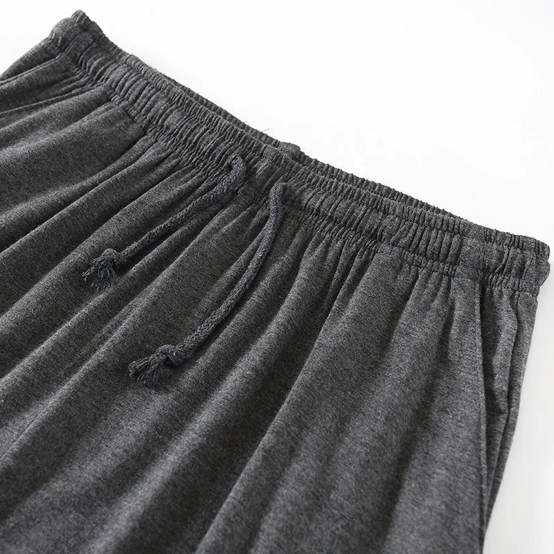 Plus Size 7XL 8XL Casual Sleep Shorts for Men Casual Modal Men's Pajamas Shorts Summer Soft Five Points Cotton Beach Shorts Male