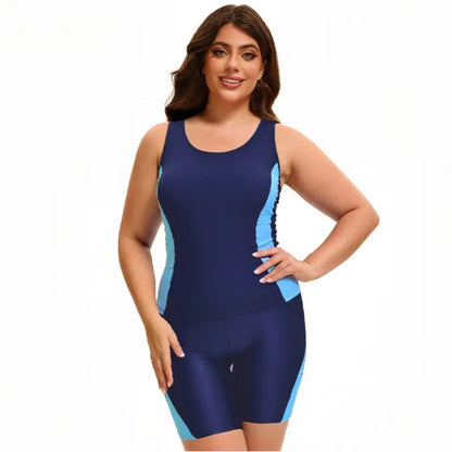 Plus Size  Swimsuit Women's Push Up Large Size Swimsuit Big Size Tummy Control Swimwear Boy Leg