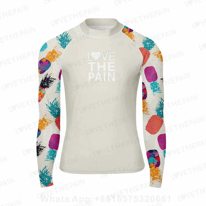 Men Long Sleeve Rash Guards Surf T-shirts UV Protection Swimsuit Surfing Diving Swimwear Swim Surf Beach Rash guard