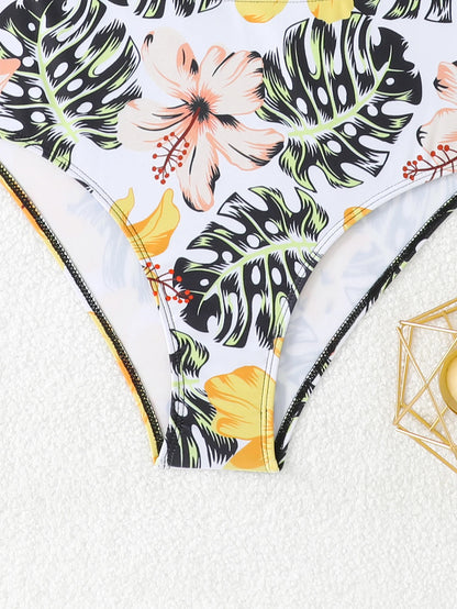 High Waist Swimsuit Bikini Women Printed Swimwear Female Bathers Swimming Bathing Swim Suit Summer Beachwear