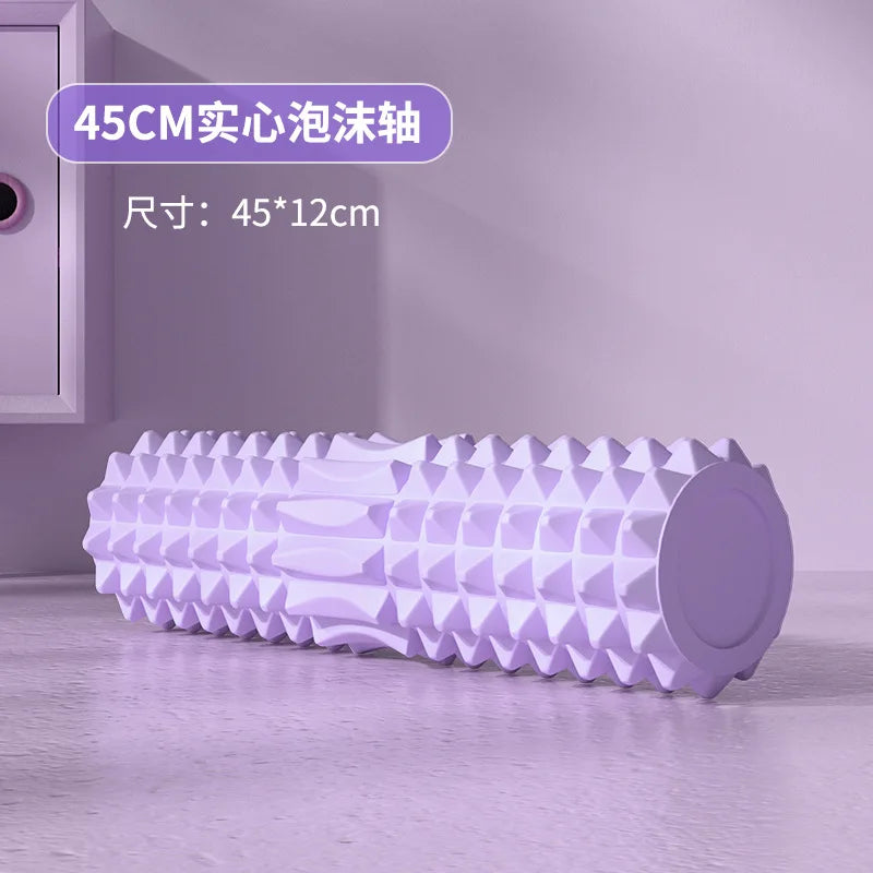 Full Body Muscle Relaxation Yoga Equipment Foam Rollers Wolf Tooth Stick Back Wheel Barrel Massage Tools