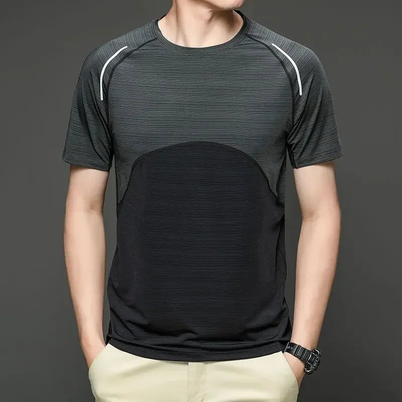 Undershirt Men's Running Short Sleeves T-shirts Yoga Tops Lycra Things for Gym Clothes Man Sweatshirt Wicking Breathable Dry Fit