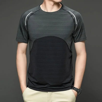 Undershirt Men's Running Short Sleeves T-shirts Yoga Tops Lycra Things for Gym Clothes Man Sweatshirt Wicking Breathable Dry Fit