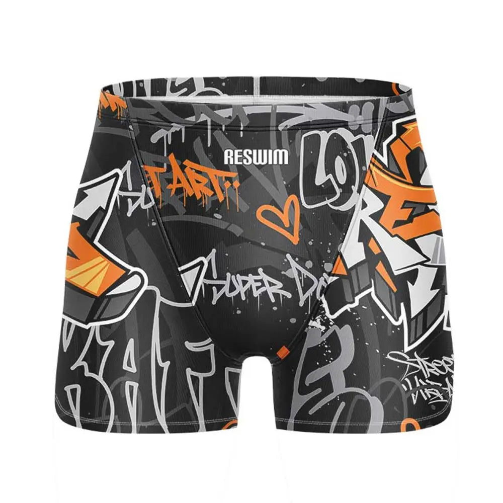 Men's Swim Shorts Swim Trunks Jammer Swimsuit Swimming Trunks Athletic Training Swimwear Boys Beach Surfing Tights Swimsuit
