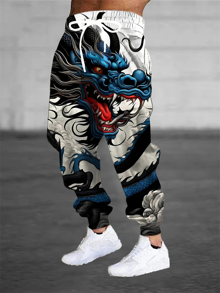 Men's Sports Pants Fashionable And Versatile Loose-fitting Sports Pants Spring And Autumn Casual Retro-style Sports Pants