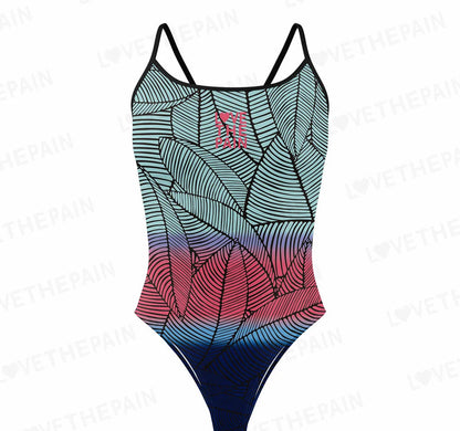 Love The Pain Women Swimsuit One-piece Comfortable Suit Functional Training Swimwear Pro Triathlon Beach Bathing Suit
