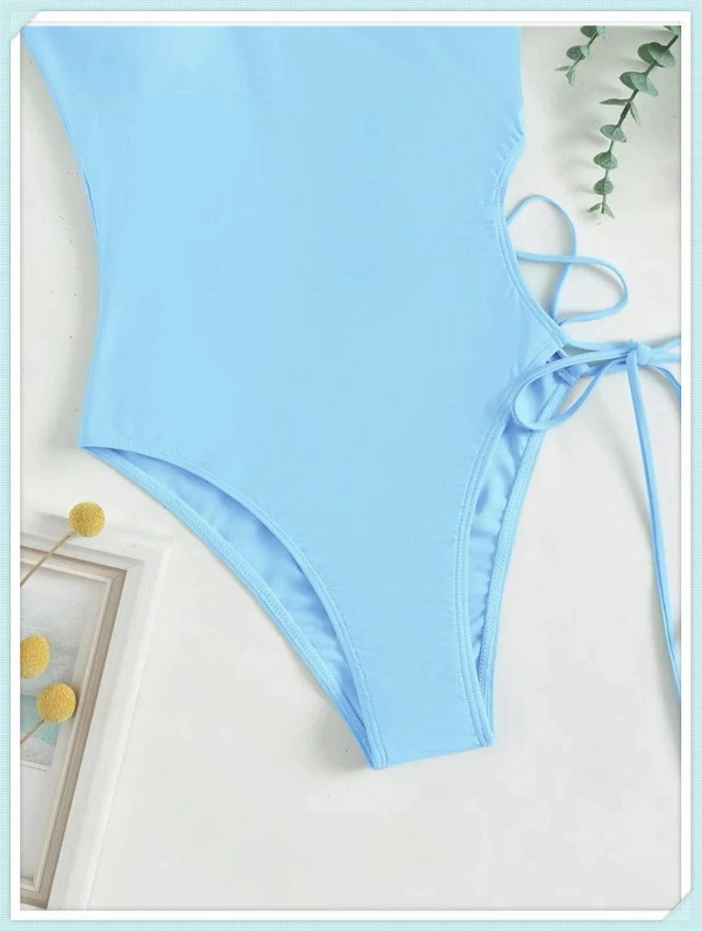 Lace Up Back Swimsuit One Piece Printed Swimwear Women Backless Bathing Swimming Suit Female Padded Beachwear Bodysuit