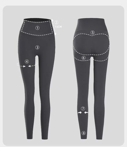 Sharkskin Sport Leggings Women High Waisted Butt Lifter Tight Fitting Fitness Yoga Push Up Leggings