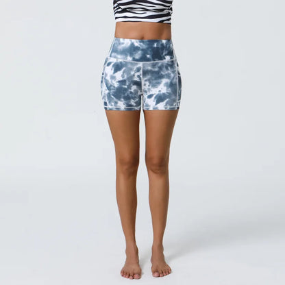 Women's High Waisted Biker Shorts 3/4 Length Tummy Control Stretch Yoga Shorts Workout Gym Fitness Pilates Booty Lifting Shorts