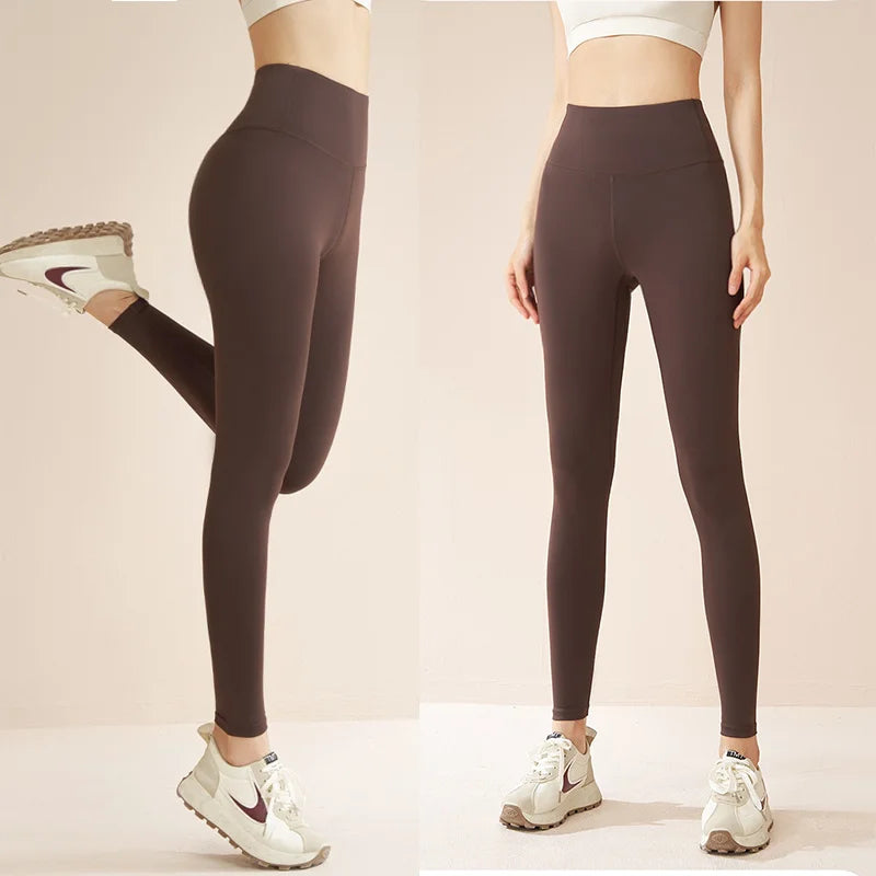 Aiithuug Winter Gym Legging Fitness Fleece Warm Yoga Leggings Workout Running Legging Jogging Pants Brushed Velvet Sports Tights